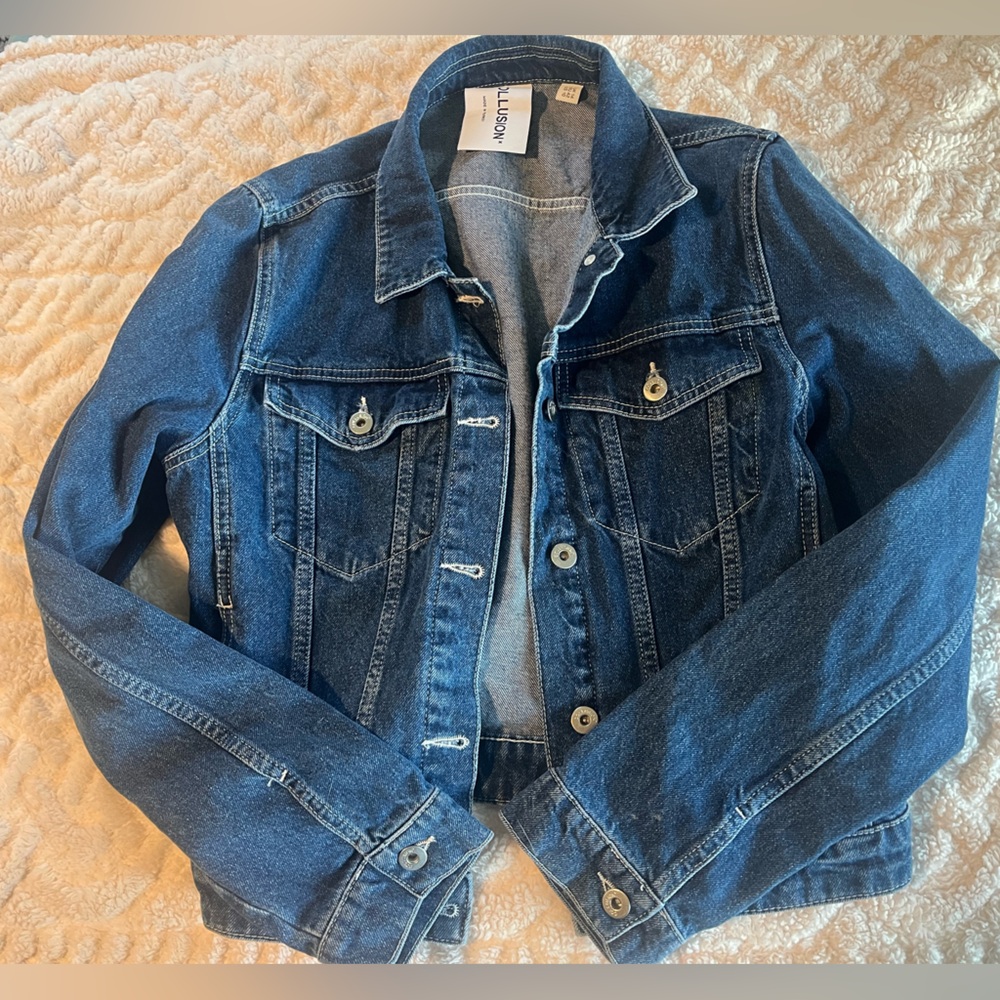 Collision Blue Denim Jacket size US10